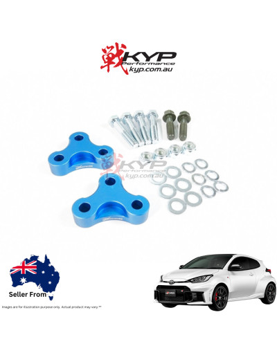 HARDRACE FRONT ROLL CENTER ADJUSTABLE SPACER (20MM INCREASE) TOYOTA, LEXUS, CELICA, COROLLA/ALTIS/AURIS, GR YARIS : KYP PERFORMA