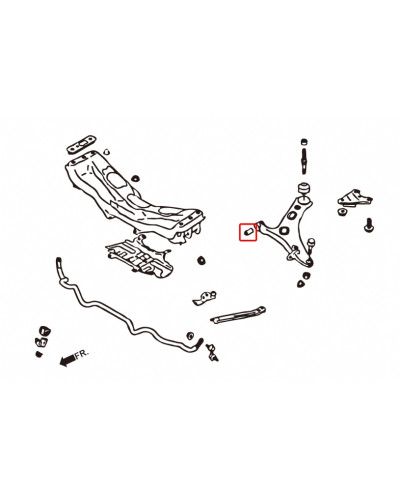 HARDRACE FRONT LOWER ARM BUSHING SMALL SUBARU, TOYOTA, 86, BRZ, FR-S, IMPREZA, LEGACY, LEVORG, XV, ZC 6, ZN6, 14 : KYP PERFORMAN