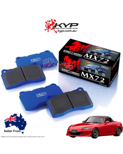 ENDLESS MX72 BRAKE PAD FRONT FOR HONDA S2000 AP1 AP2 : KYP Performance House |FAST SHIPPING JDM CAR PARTS UPGRADE AUSTRALIA