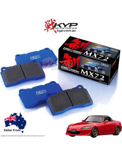 ENDLESS MX72 BRAKE PAD REAR FOR HONDA S2000 AP1 AP2 : KYP Performance House |FAST SHIPPING JDM CAR PARTS UPGRADE AUSTRALIA