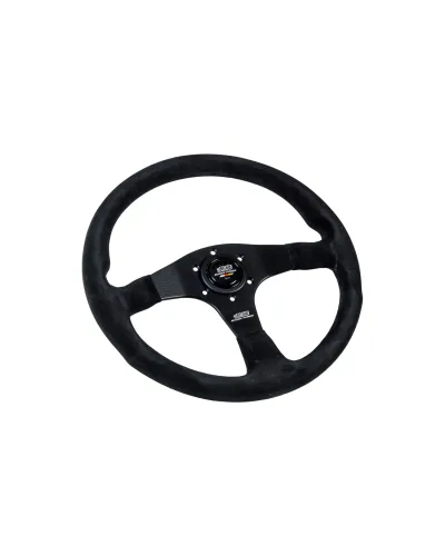 MUGEN RACING III STEERING WHEEL RED STITCHING - LEATHER : KYP Performance House