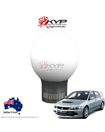 RALLIART DURACON SHIFT KNOB 6MT WHITE : KYP Performance House |FAST SHIPPING JDM CAR PARTS UPGRAD PRO SHOP AUSTRALIA