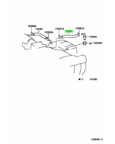 TOYOTA OEM VENTILATION HOSE 12261-46031 : KYP PERFORMANCE HOUSE  |FAST SHIPPING JDM CAR PARTS UPGRAD PRO SHOP AUSTR