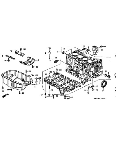 HONDA OEM REAR MAIN SEAL - DC5 EP3 CL7 FD2 FN2 : KYP Performance House