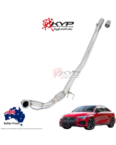 Invidia Down Pipe w/High Flow Cat Audi S3 8V/VW Golf R Mk7, Mk7.5 : KYP PERFORMANCE HOUSE