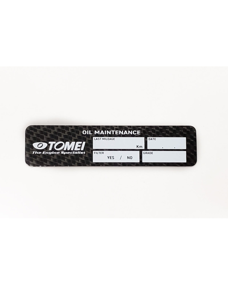 TOMEI OIL MAINTENANCE PLATE : KYP Performance House