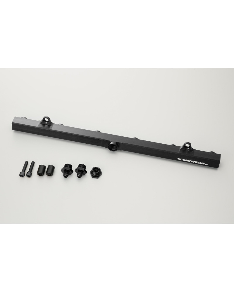 TOMEI FUEL DELIVERY PIPE RB26DETT DENSO (AN6/BLIND)  BLACKÃ€€ : KYP Performance House