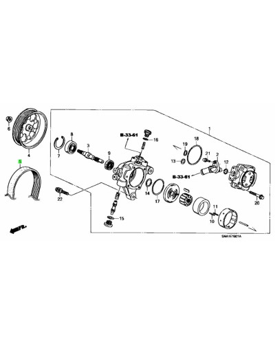 HONDA OEM FAN BELT - FD2 : KYP Performance House