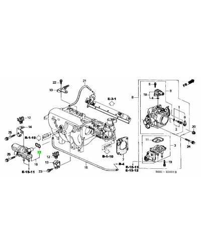 HONDA OEM IDLE AIR CONTROL VALVE SEAL - EG6 EK4 EK9 EM1 DC2 DB8 : KYP Performance House