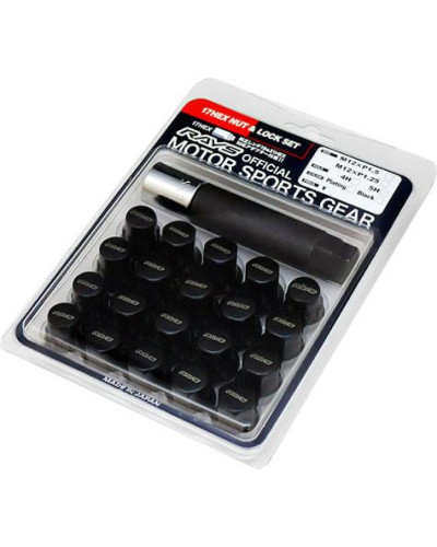 RAYS WHEEL NUT 17HEX LOCK & NUT SET - STEEL : KYP Performance House