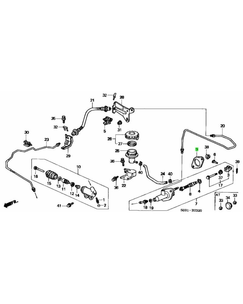 HONDA OEM CLUTCH MASTER CYLINDER SEAL - EG6 EK4 EK9 EM1 DC2 DB8 : KYP Performance House