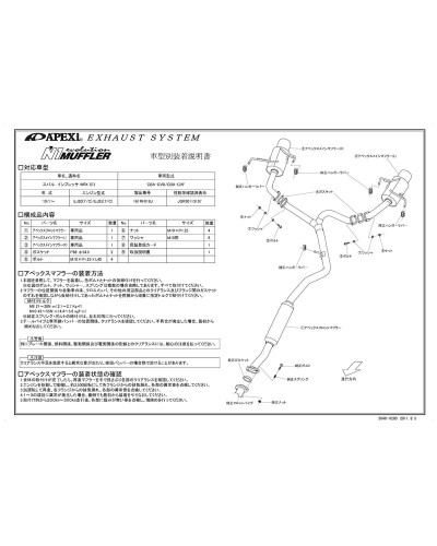 APEXI N1 Evolution B Exhaust For SUBARU Impreza GVB - KYP Performance House