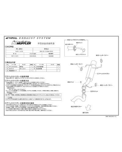 APEXI N1 Evolution Exhaust For SUZUKI Swift ZC11S ZC21S : KYP Performance House