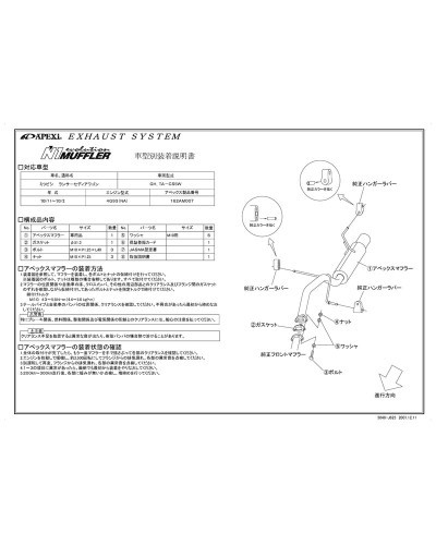 APEXI N1 Evolution Exhaust For MITSUBISHI Lancer Cedia Wagon CS5W - KYP Performance House