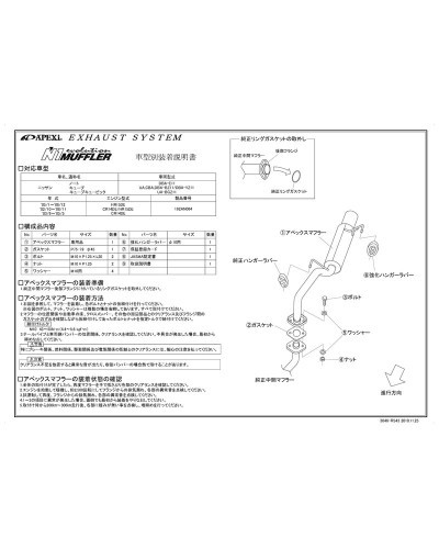 APEXI N1 Evolution Exhaust For NISSAN Cube Cube Cubic BGZ11 : KYP Performance House