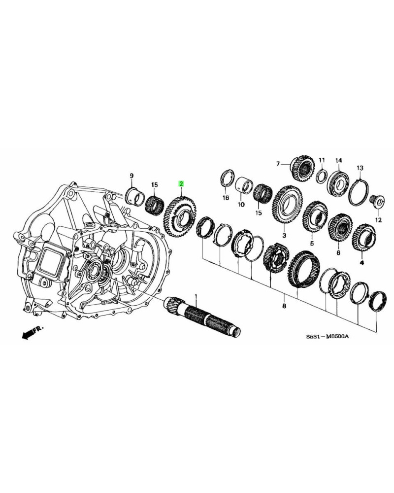 HONDA OEM K20 GEAR BOX 1ST COUNTER GEAR : KYP Performance house