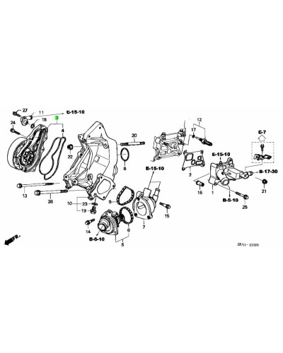 HONDA OEM K SERIES RBC CL7 CL9 ACCORD EURO FD2 FN2 CIVIC TYPE R WATER PUMP : KYP Performance house