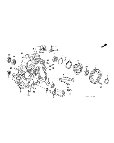 HONDA OEM B SERIES GEAR BOX DRIVE SHAFT SEAL ( BELL HOUSING SIDE OUTER ) : KYP Performance house