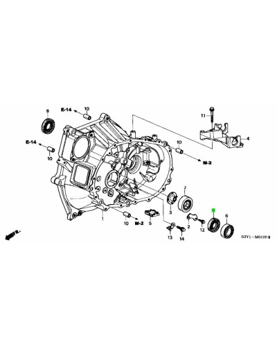 HONDA OEM HONDA K SERIES GEAR BOX DRIVE SHAFT SEAL ( BELL HOUSING SIDE OUTER ) : KYP Performance house