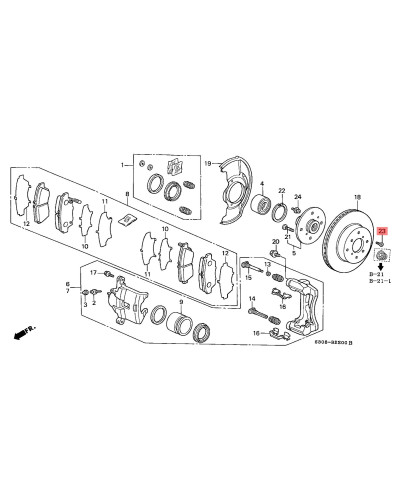 HONDA OEM BRAKE DISC RETAINING SCREW : KYP Performance house