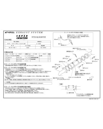 APEXI SUPER CATALYZER For MITSUBISHI Lancer Evolution IV CN9A : KYP Performance House