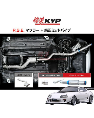 RSE FULL TITANIUM MUFFLER SUPRA JZA80 : KYP Performance House