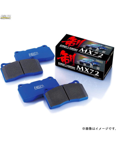 ENDLESS MX72 BRAKE PAD REAR FOR GR YARIS : KYP Performance House