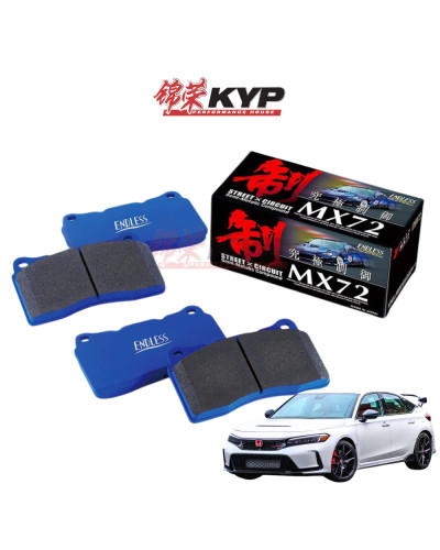 ENDLESS MX72 BRAKE PAD FRONT FOR HONDA CIVIC FK8 FL5 (TYPE-R) : KYP Performance House