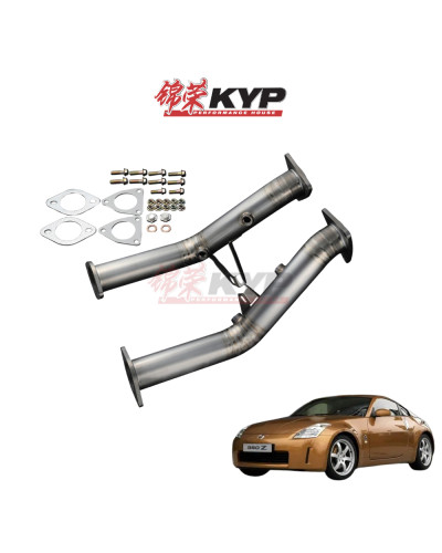 RSE FULL TITANIUM MID PIPE FAIRLADY Z Z33/SKYLINE V35 VQ35DE : KYP Performance House