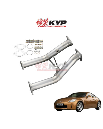 RSE FULL TITANIUM MID PIPE FAIRLADY Z Z34/Z33 VQ35HR/VQ37VHR : KYP Performance House