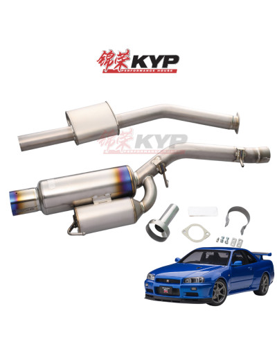 TOMEI TI SPORTS TITANIUM MUFFLER FOR BNR34 RB26DETT : KYP Performance House