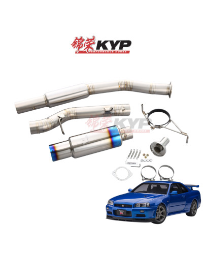 TOMEI TI RACING TITANIUM MUFFLER FOR BNR34 RB26DETT : KYP Performance House