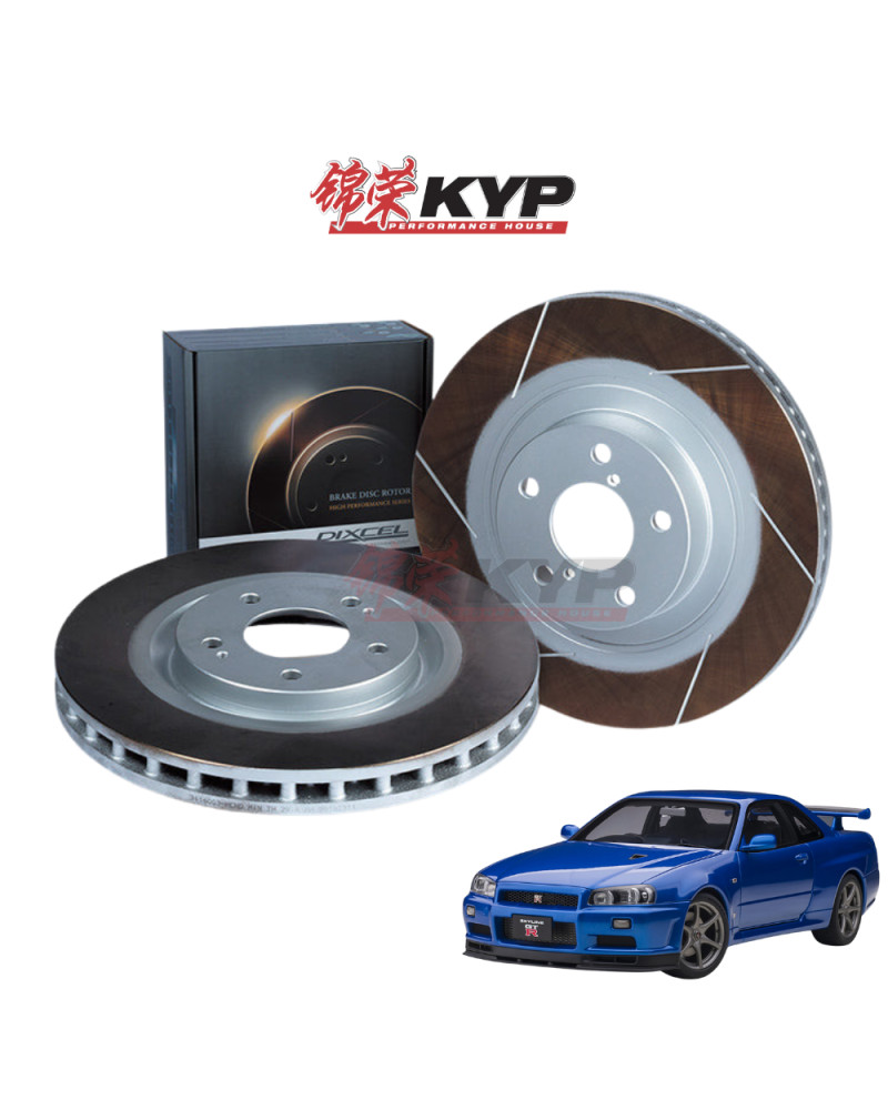 DIXCEL TYPE FS BRAKE DISCS - NISSAN SKYLINE GT-R N1 R34 (REAR, BREMBO 322 X 22MM) : KYP Performance House