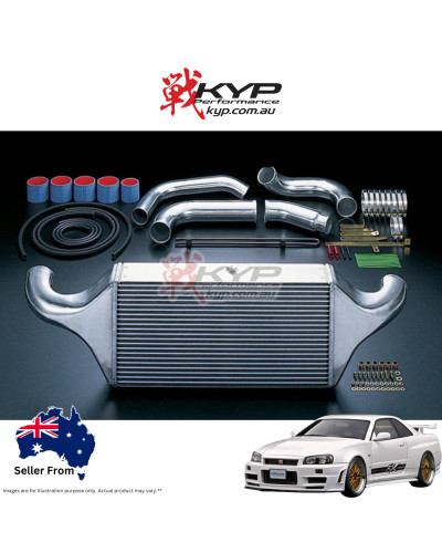 HKS Intercooler Kit R Type Standard Size - NISSAN SKYLINE GTR BNR32 BCNR33 BNR34 95-02 - 13001-AN007 : KYP Performance House