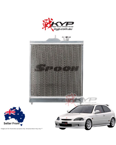 SPOON SPORTS ALUMINUM RADIATOR FOR HONDA EG6, EK4, EK9 : KYP Performance House