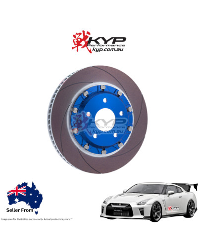 ENDLESS BRAKE ROTOR RACING CURVING SLIT FRONT FOR NISSAN GT R R35 : KYP Performance House