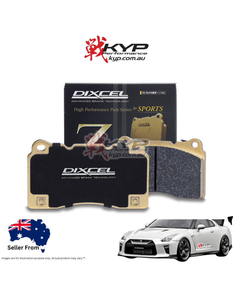 DIXCEL TYPE Z BRAKE PADS - NISSAN GTR R35/JEEP GRAND CHEROKEE SRT-8/SRT (6 PISTON BREMBO) (FRONT) : KYP PERFORMANCE HOUSE