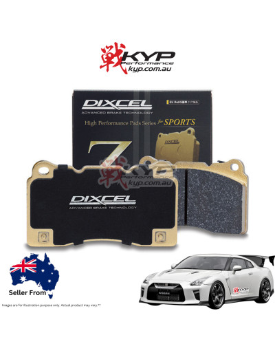 DIXCEL TYPE Z BRAKE PADS - NISSAN GTR R35/FORD FPV (4-PISTON BREMBO, FRONT/REAR) : KYP PERFORMANCE HOUSE