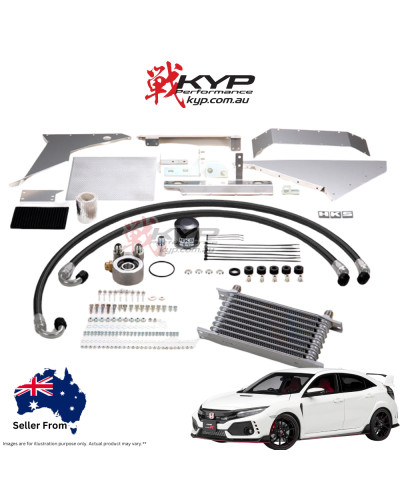 HKS OIL COOLER KIT BLACK S TYPE FOR HONDA CIVIC TYPE R FK8 K20C : KYP Performance House