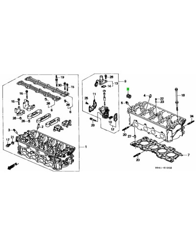 HONDA OEM B SERIES CYLINDER HEAD CAM PLUG : KYP PERFORMANCE HOUSE