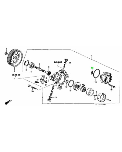 HONDA OEM PUMP COVER SEAL B - 91349-RAA-A01 : KYP PERFORMANCE HOUSE