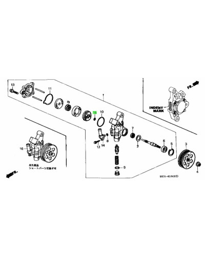 HONDA OEM O-RING 16.7 X 1.8 - 91347-PAA-A01 : KYP PERFORMANCE HOUSE