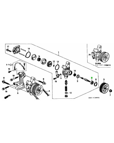 HONDA OEM POWER STEERING PUMP SHAFT BALL BEARING - 91048-P2A-003 : KYP PERFORMANCE HOUSE