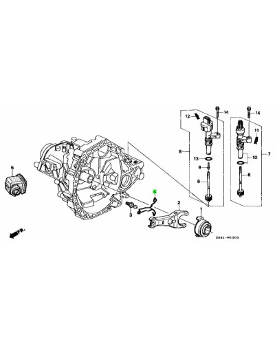 HONDA OEM CLUTCH RELEASE SETTING SPRING - 22835-P80-000 : KYP PERFORMANCE HOUSE