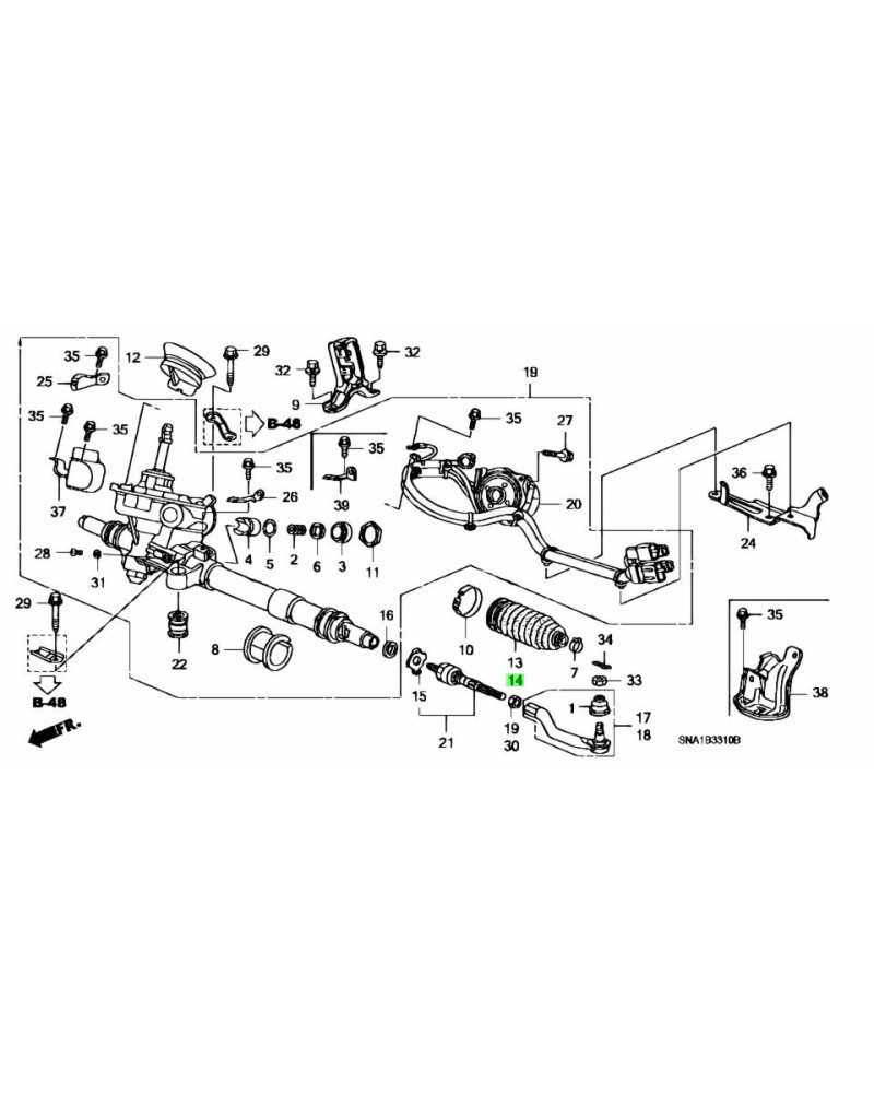 HONDA OEM TIE ROD DUST SEAL - 53535-SNA-A01 : KYP PERFORMANCE HOUSE