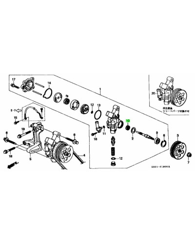 HONDA OEM POWER STEERING PUMP SEAL - 91249-P2A-003 : KYP PERFORMANCE HOUSE