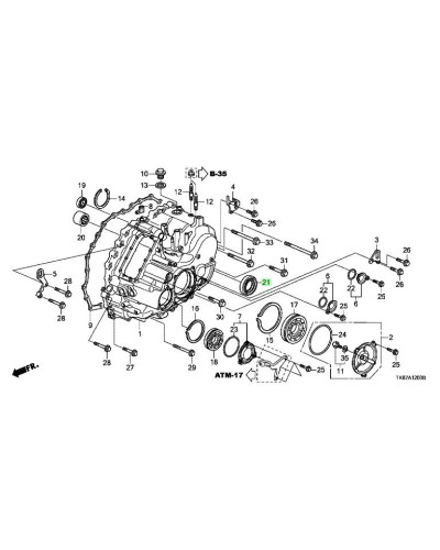 HONDA OEM OIL SEAL 42 X 58 X 12.5 - 91205-RT4-003 : KYP PERFORMANCE HOUSE