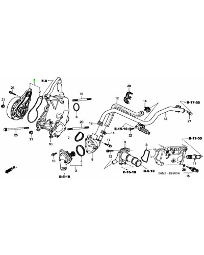 Honda OEM Water Pump K20 - 19200-PNA-003 : KYP PERFORMANCE HOUSE