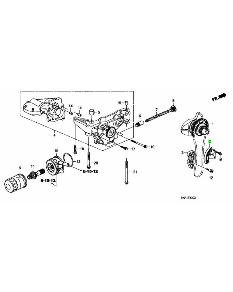 HONDA OEM K20 RRC OIL PUMP CHAIN TENSIONER : KYP PERFORMANCE HOUSE