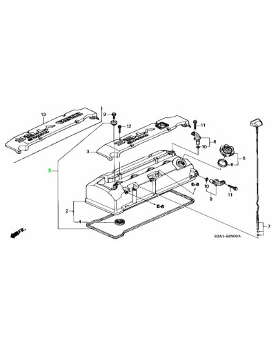 HONDA OEM F20C S2000 VALVE COVER GASKET KIT : KYP PERFORMANCE HOUSE